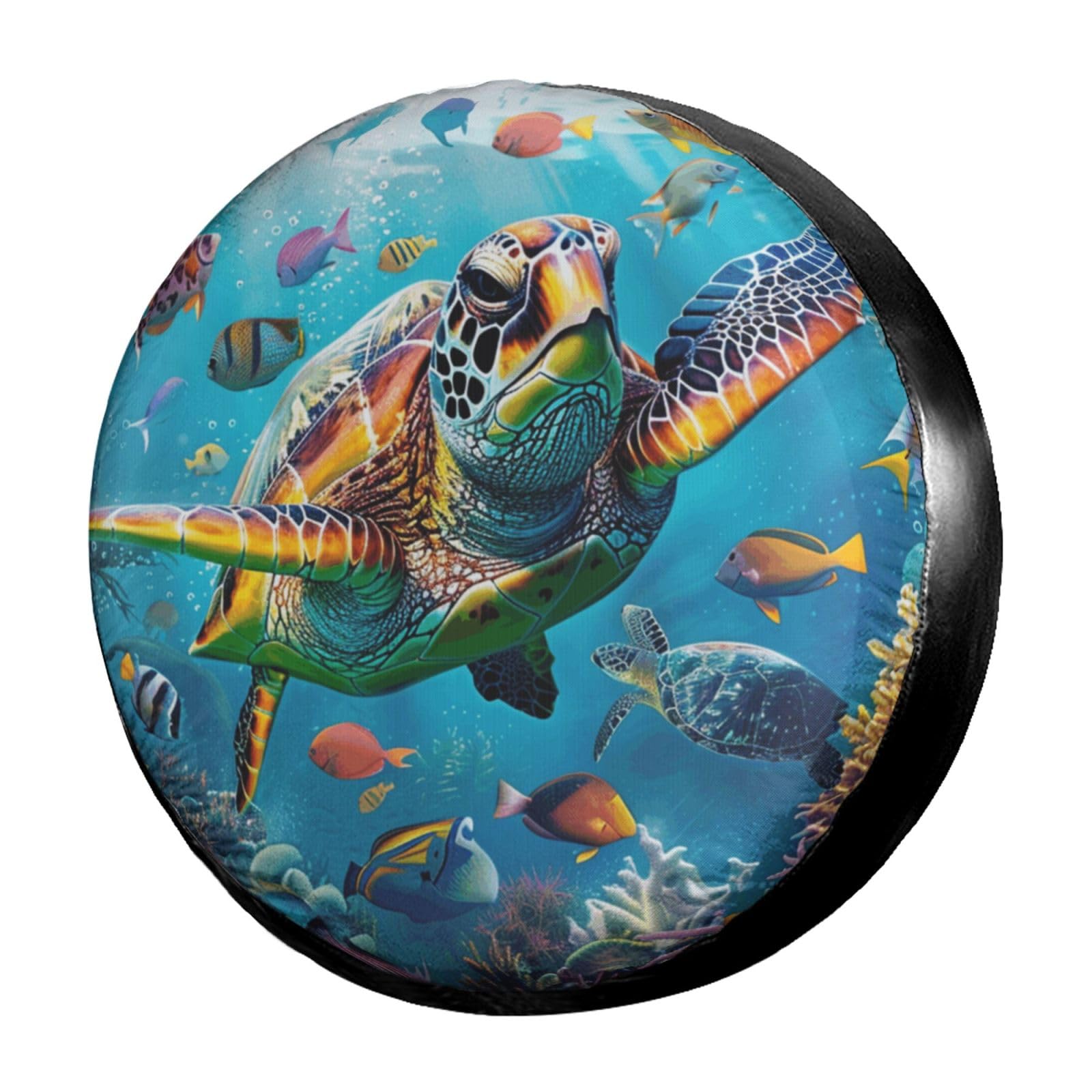 Amazon | Dujiea Marine おもしろウミガメ 魚 スペアタイヤカバー